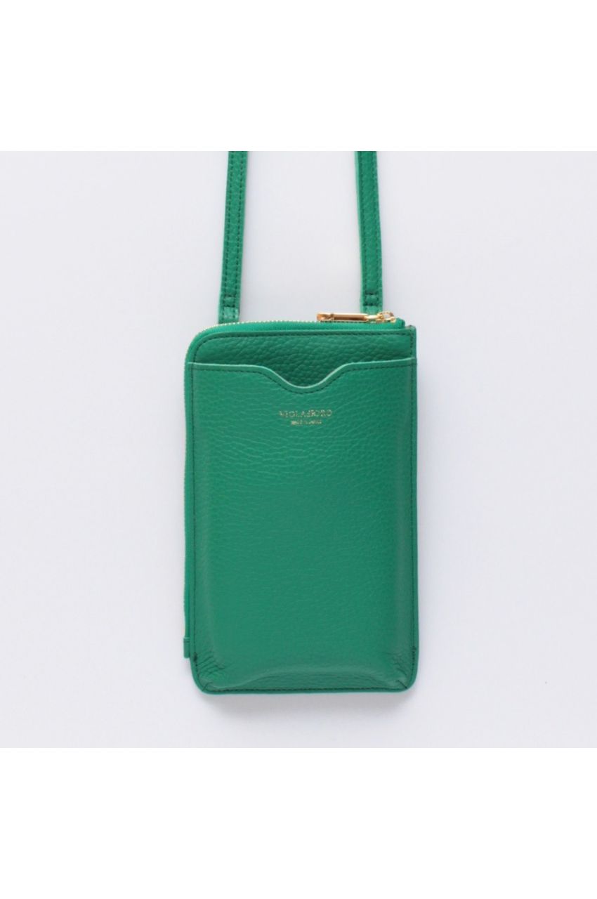 ADRIA / アドリア (Green) / 牛革 (Italian Leather) / スマートフォンポシェット / ショルダーバッグ / 日本製 / V-1345