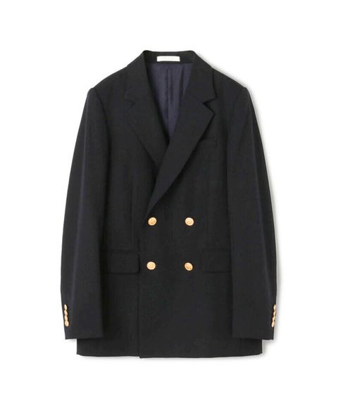 ビンテージギャバジン ダブルブレストジャケット ( ネイビー) ウール/  / 裏地有り / 光沢無し /エンブレムボタン / 12-07-10-07002