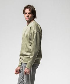 suede drop trainer ( KHAKI ) ポリエステル / スウェードジャージ / ストレッチ素材 / オーバーシルエット /RC38-C-005