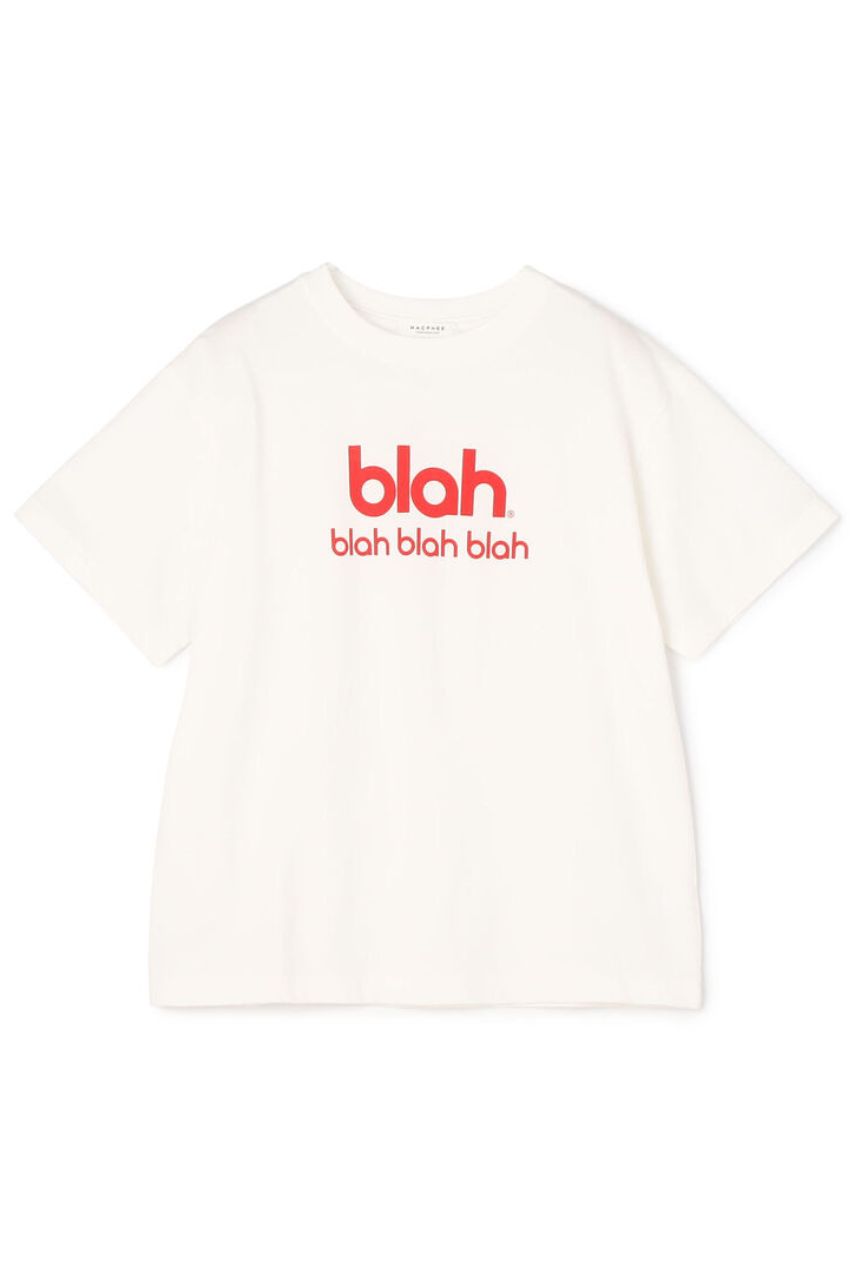 コットンロゴプリント Tシャツ (ホワイト) コットン / ウォッシャブル / 天竺編み