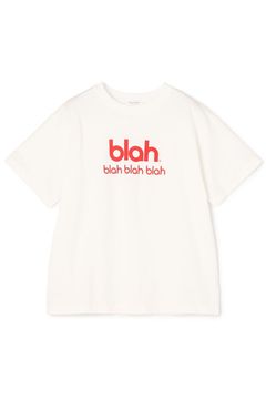 コットンロゴプリント Tシャツ (ホワイト) コットン / ウォッシャブル / 天竺編み