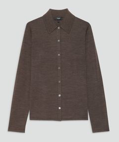 【一部店舗限定】Regal Wool Knit Shirt(ウォルナットメランジ) / 毛/ 01-5303707