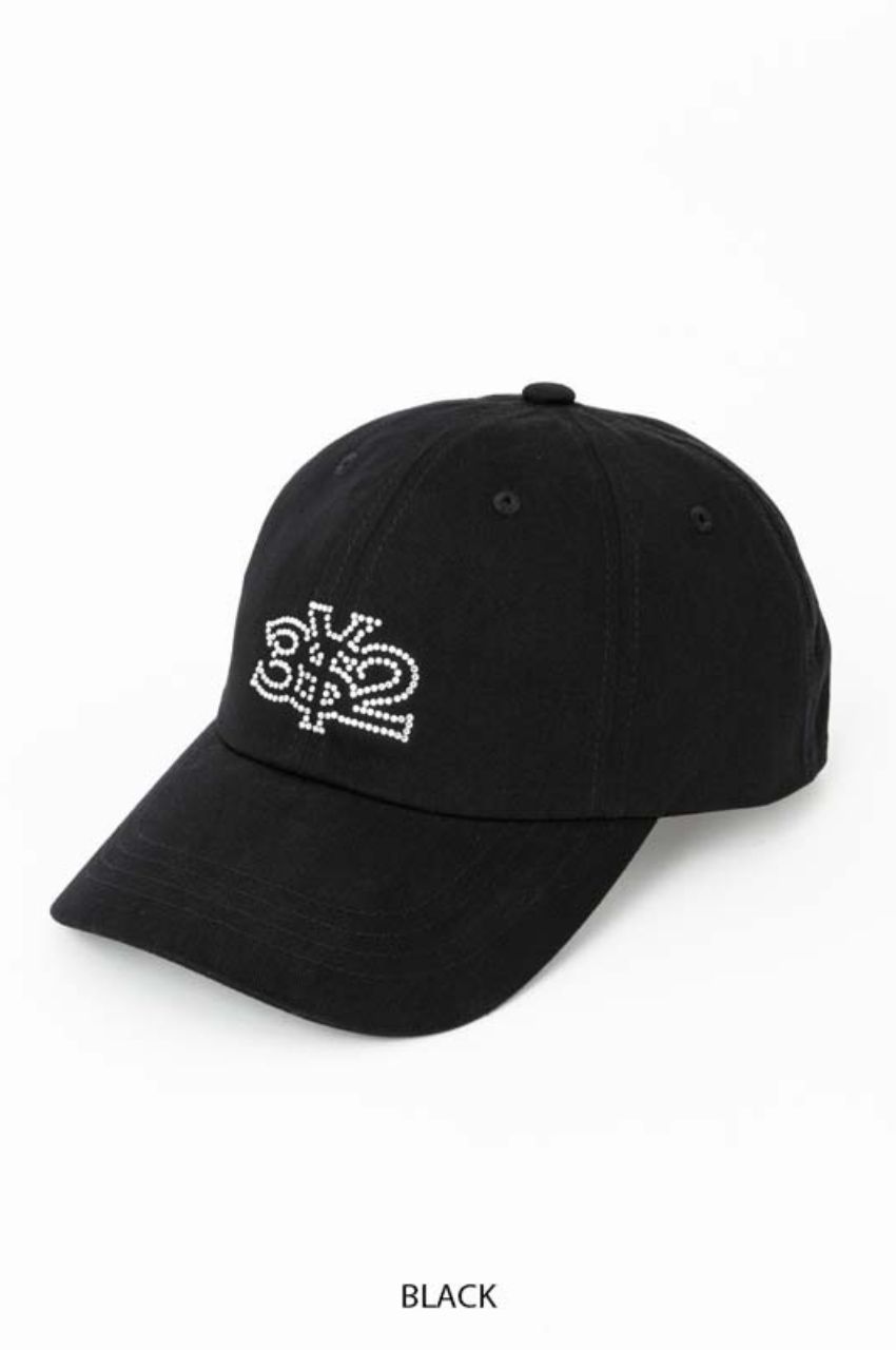 RHINESTONE AGG LOGO CAP (BLACK) ポリエステル / ライトストーン / ロゴ / 軽量 / 15057