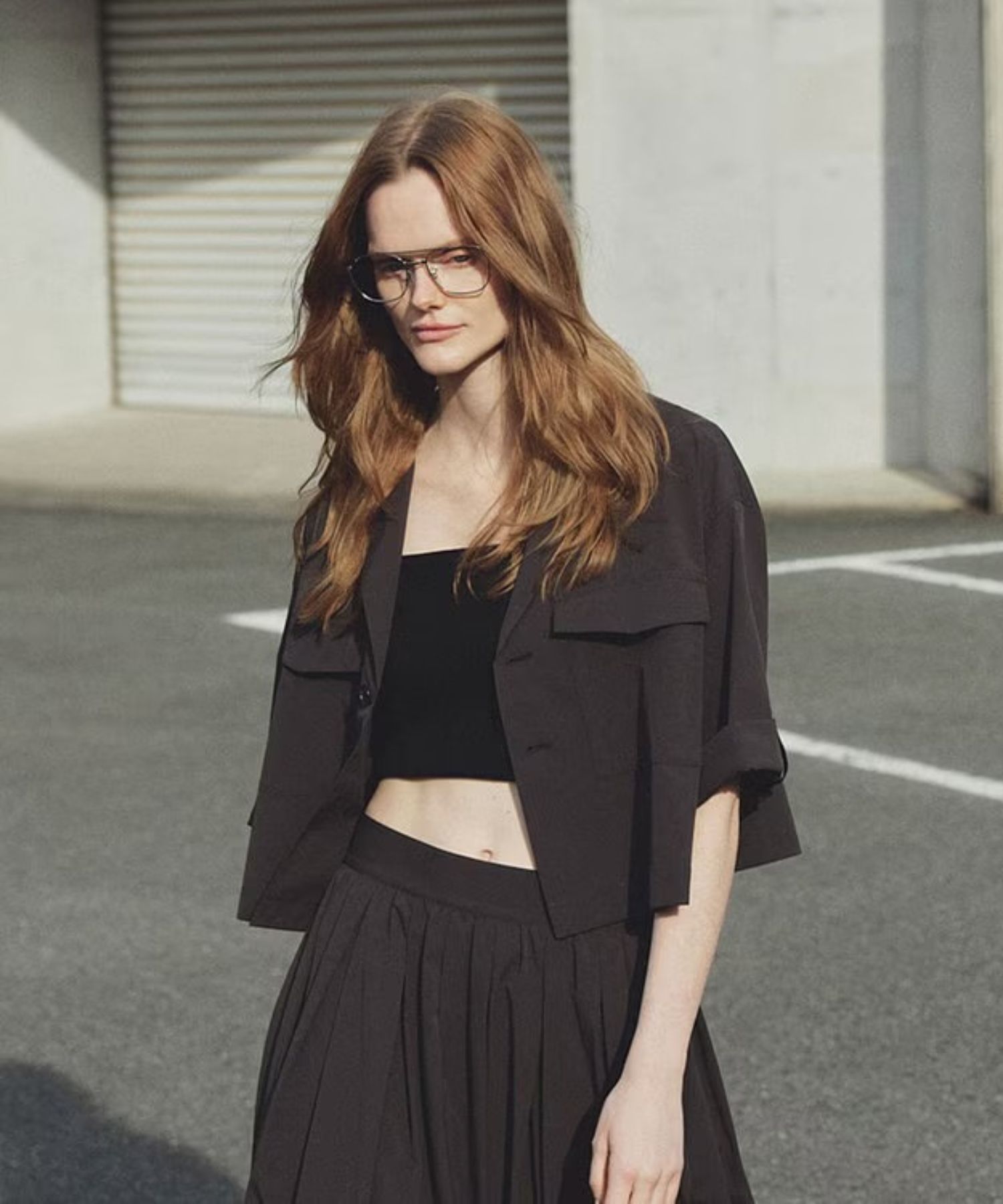 クールタッチカラータイプライターシャツジャケット(ダークブラウン) ポリエステル / ウォッシャブル / ショート丈 / JKUVLS0402