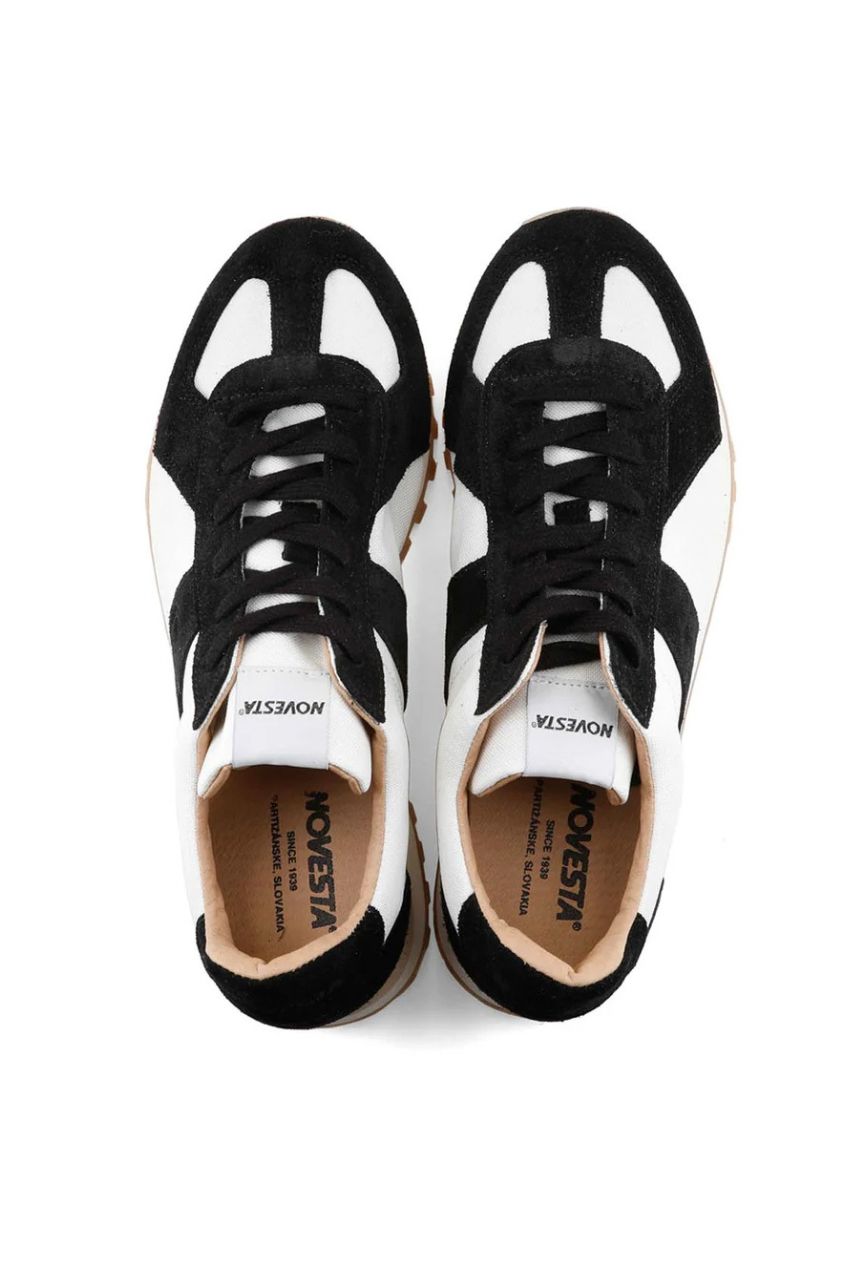 GERMAN TRAINER TRAIL (BLACK IVORY )牛革/ナイロン / TRAIL SOLE / 軽量