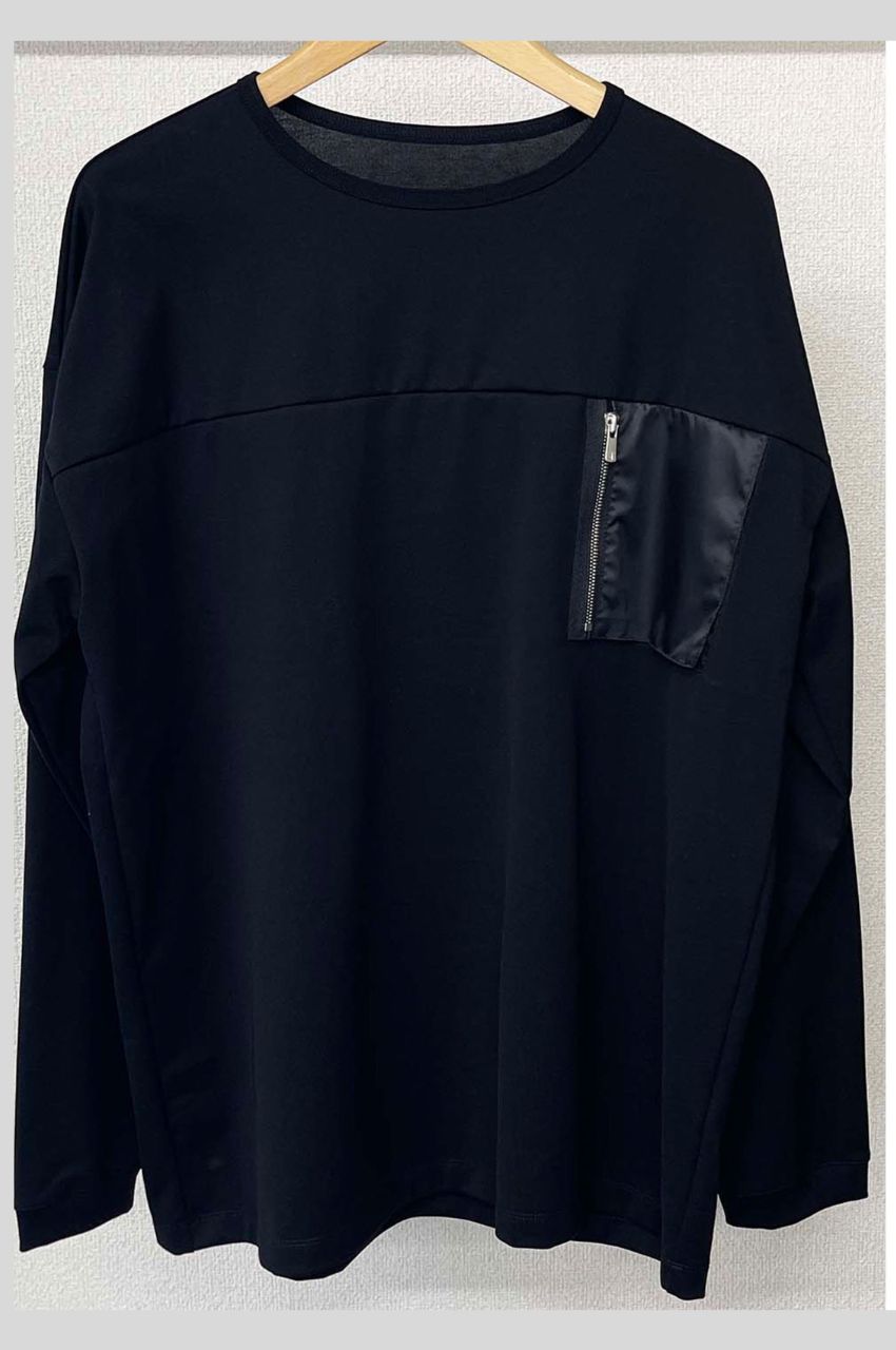 nylon pocket LOOSE LONG SLEAVE / ナイロンポケットルーズロングスリーブTシャツ