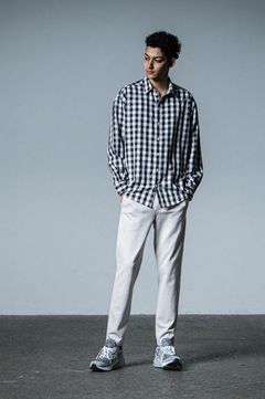 ERIC EASY PANTS (GREYGE) レーヨン / ストレッチ / ドローコード付き / サイド・バックポケット付き/  RC33-ST-027