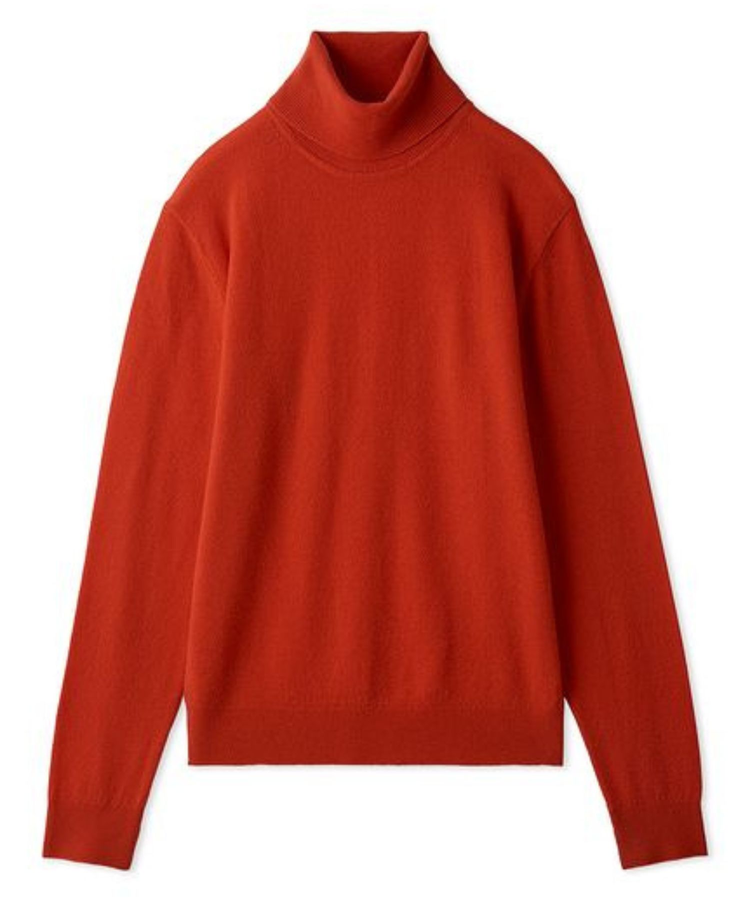 ベーシックタートルネックニット ( RED ) ウール / 羊毛100% / 長め丈 / 09WNT254307