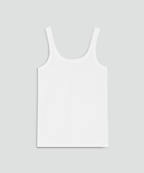 Apex Tee P Bram Short Tank Top(ホワイト)綿100% / ベーシック / 伸縮性あり / ウォッシャブル / 01-6101000