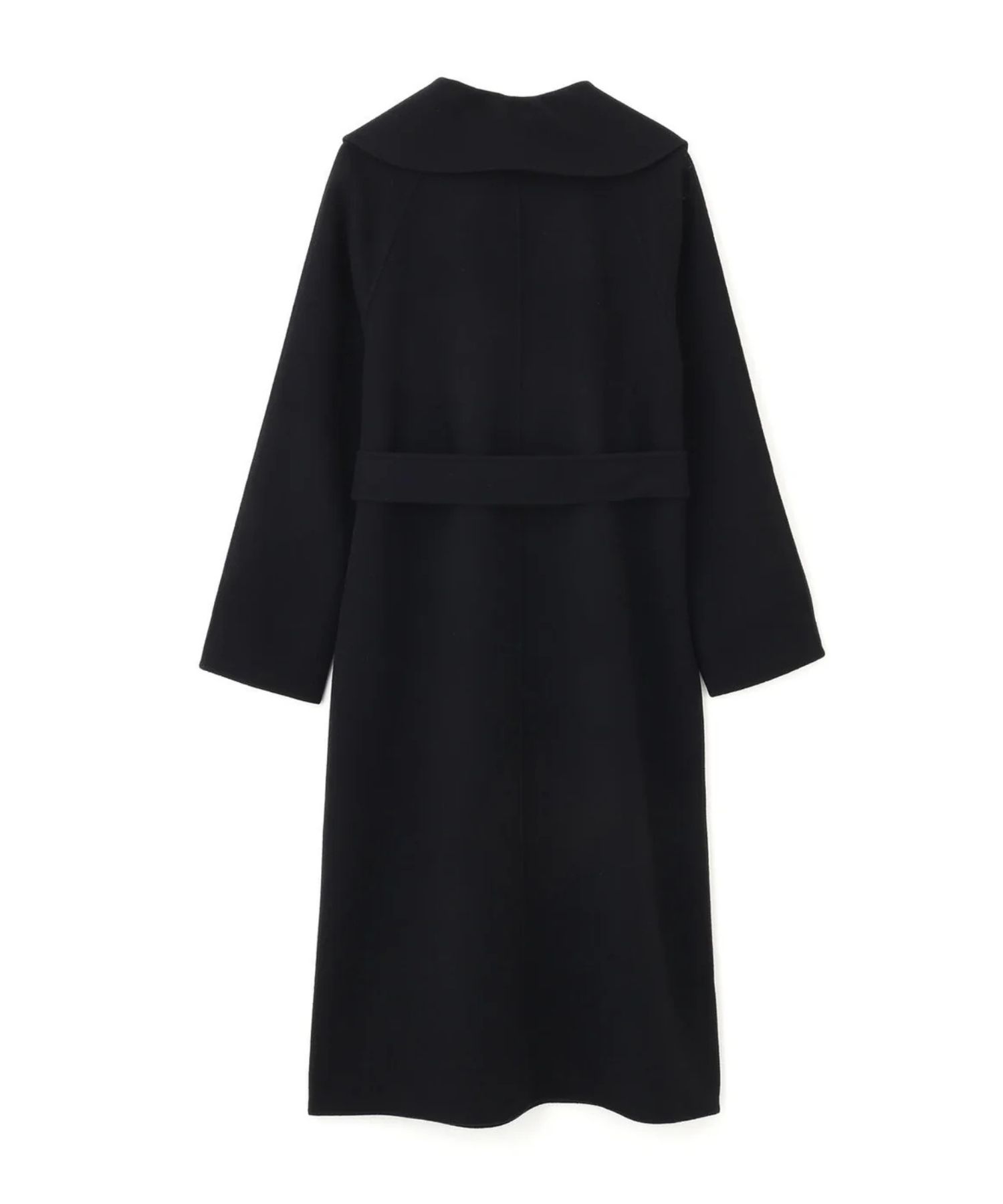 ビックカラーリバーコート(ブラック)羊毛 / 袖裏付き / ストレッチなし / ポケット×2 / 0315252016