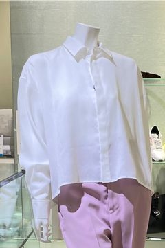 オーバーサイズテントラインシャツ / ウォッシャブル