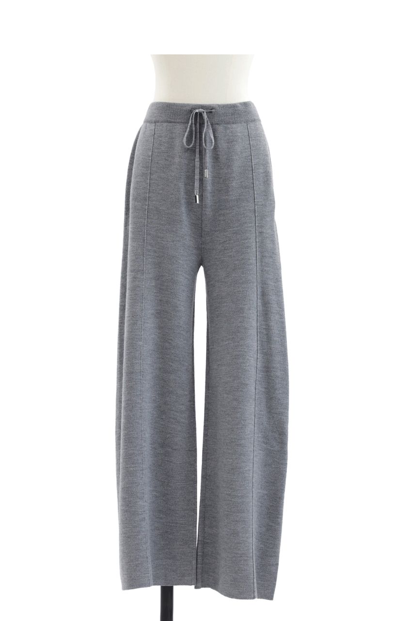 Rws wool pants (L.GREY) ウール  / スムース編み/静電気防止加工 / 手洗い可 / センタープレス風 / CT24333