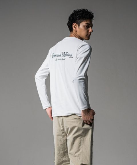 BACK PT nylon longsleave Tee ( WHITE ) ナイロン / ボックスシルエット / 360°ストレッチ / 速乾性 / RC37-T-003