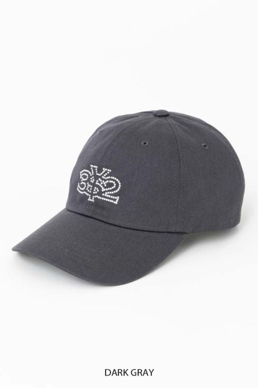 RHINESTONE AGG LOGO CAP (DARK GRAY) ポリエステル / ライトストーン / ロゴ / 軽量 / 15057