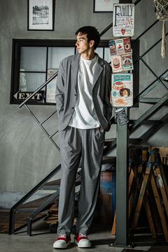 ルーズワイドパンツ (チドリ) ポリエステル / ストレッチ / ウォッシャブル