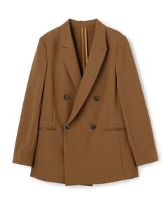ウォッシャブルドライサップジャケット(キャメル) ポリエステル / ボクシーシルエット / JKUVLM0400