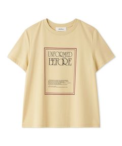 アートブックグラフィックTシャツ(ベージュ) 綿 / ウォッシャブル / 手洗い可 / 09WCT264155