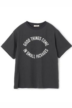 コットンロゴプリント Tシャツ ( ブラック ) コットン / フロントロゴプリ ント / 洗濯可/ 12-03-52-03201