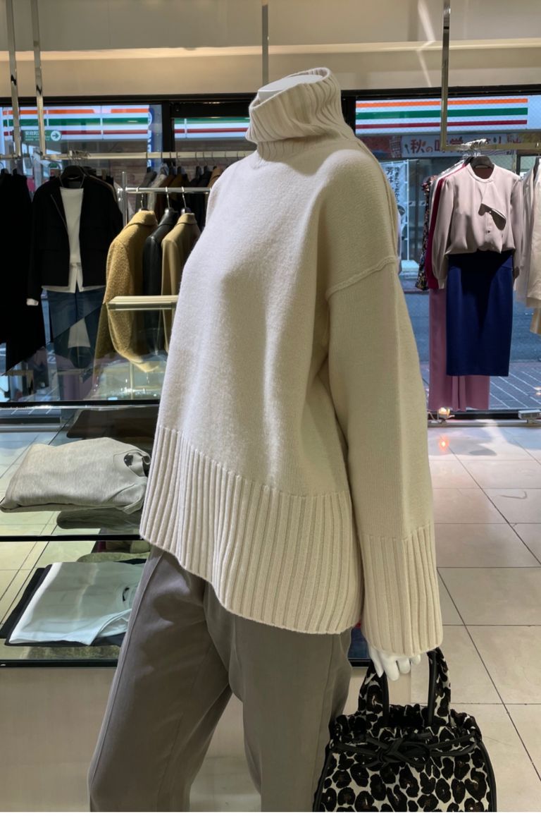 uncrave - MERINO WOOL HIGHNECK KNIT/メリノウールハイネック