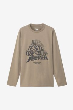 ロングスリーブハーフドームメッセージティー(キャバングレー) ポリエステル / UVカット / ポリジン・ステイフレッシュ加工 /ストレッチ  / NT82487