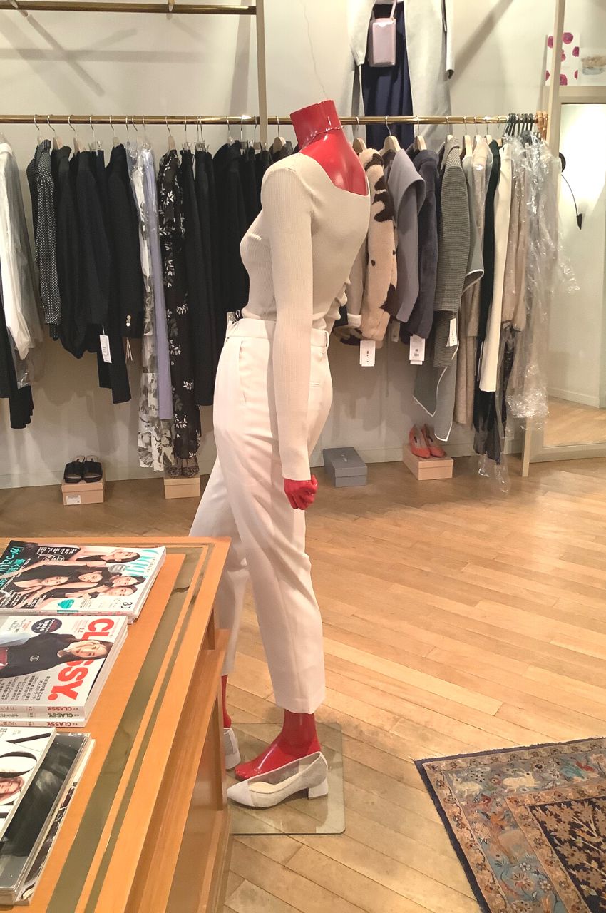 SUPER FINE WOOL SAXONY CIGARETTE PANTS  / スーパーファインウールサキソニー シガレットパンツ