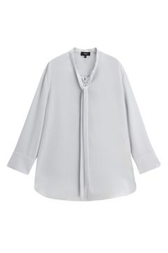 Prime GGT Tie Blouse (アイス) ポリエステル / ストレッチ性 / ウォッシャブルタイプ / 01-4308211