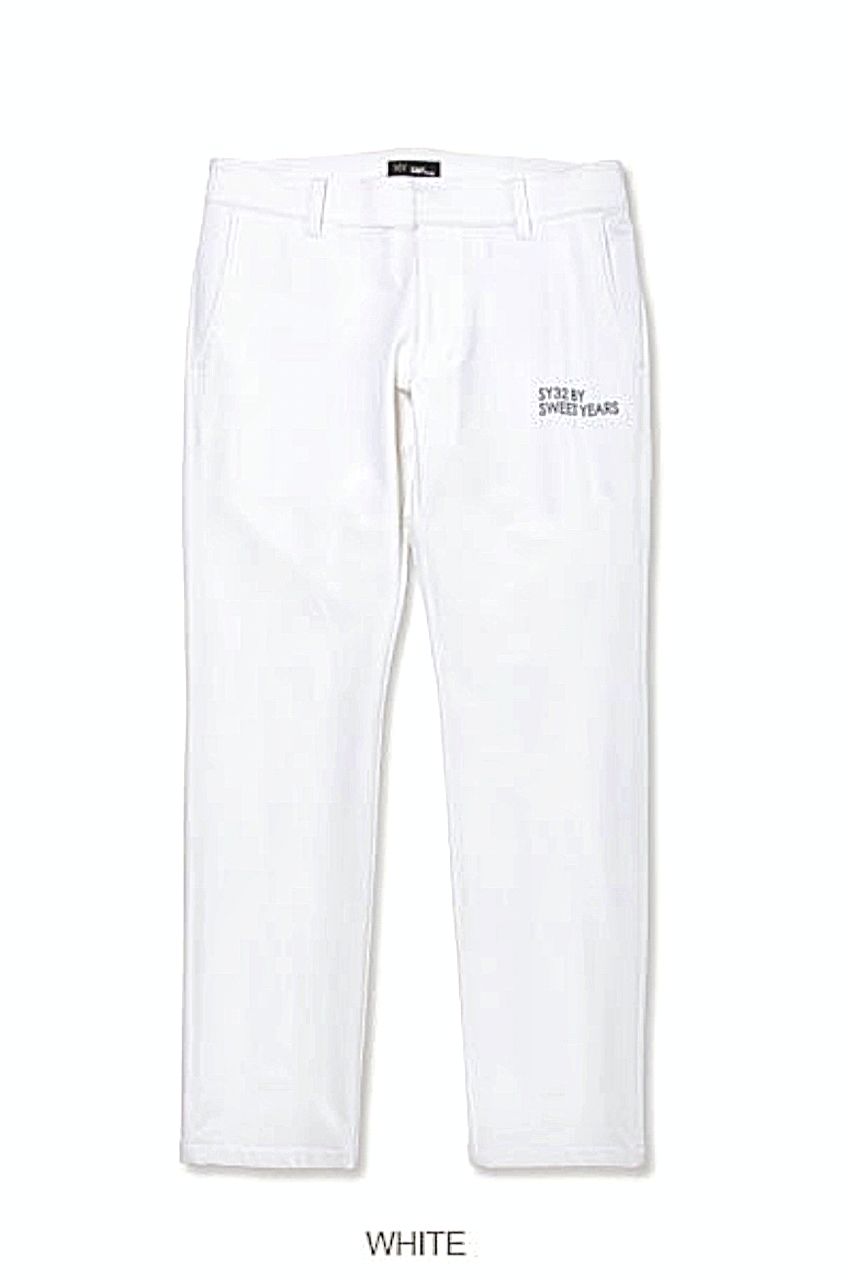 STRETCH DOUBLE CROSS PANTS / シンプルストレッチパンツ
