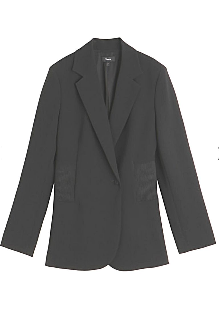 Theory - Admiral Crepe DB Rib Blazer / ウエストシェイプテーラード