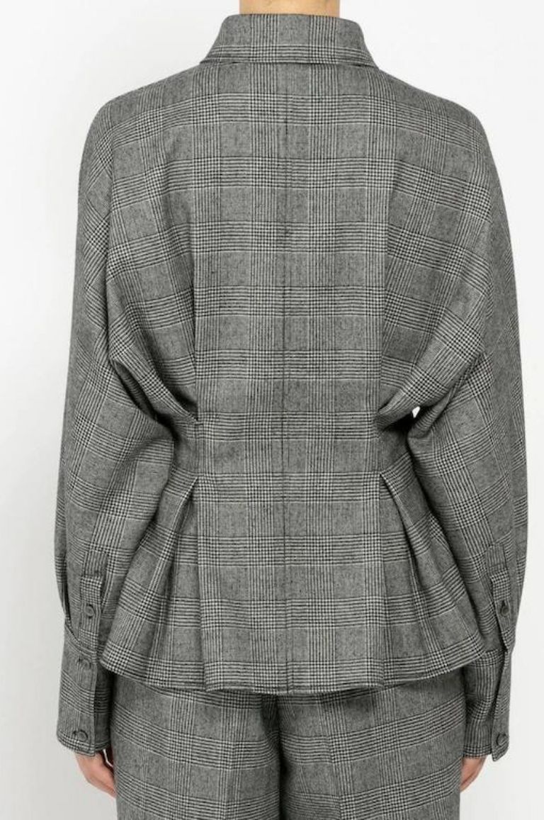 uncrave - LIGHTWOOL CHECK BLOUSE/ライトウールチェック uncrave - LIGHTWOOL CHECK BLOUSE/ライトウールチェック