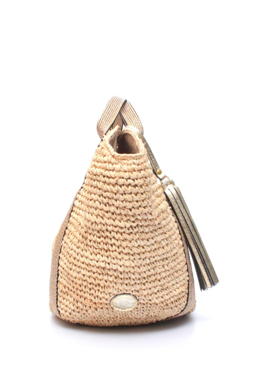 RAFFIA TAPE HANDLE TOTE  / ラフィア テープハンドルトート