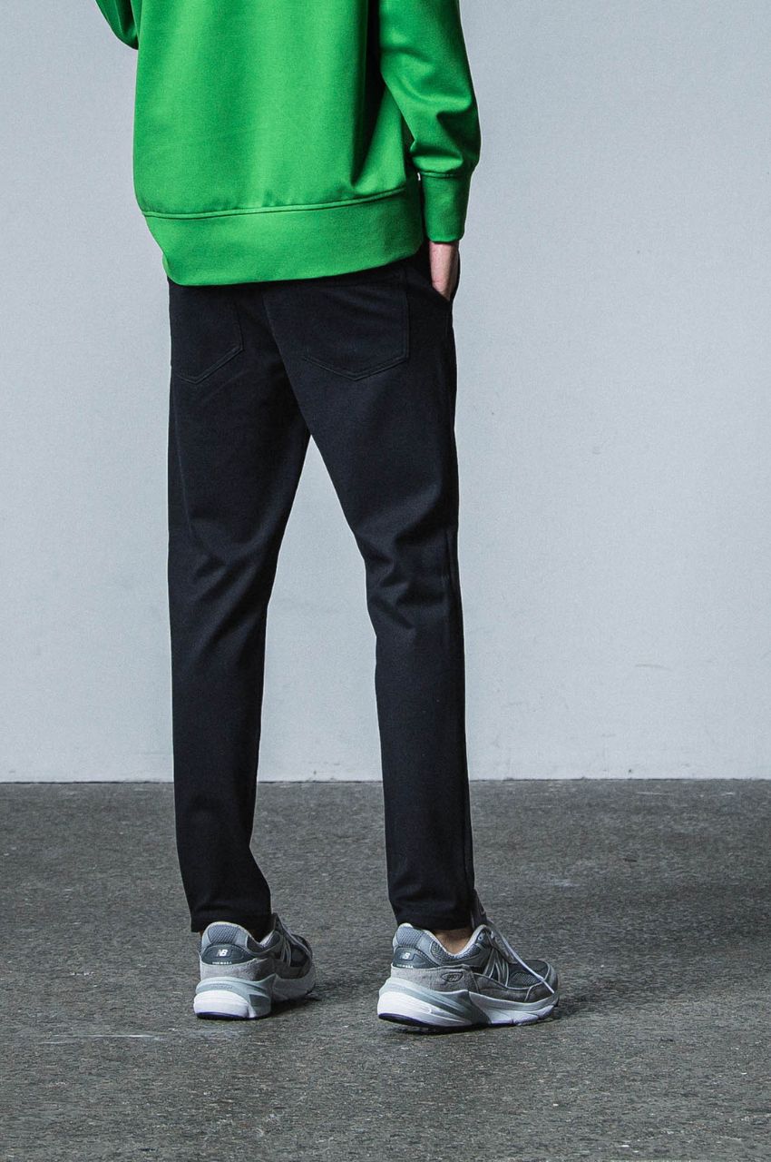 ERIC EASY PANTS (BLACK) レーヨン / ストレッチ / ドローコード付き / サイド・バックポケット付き/  RC33-ST-027