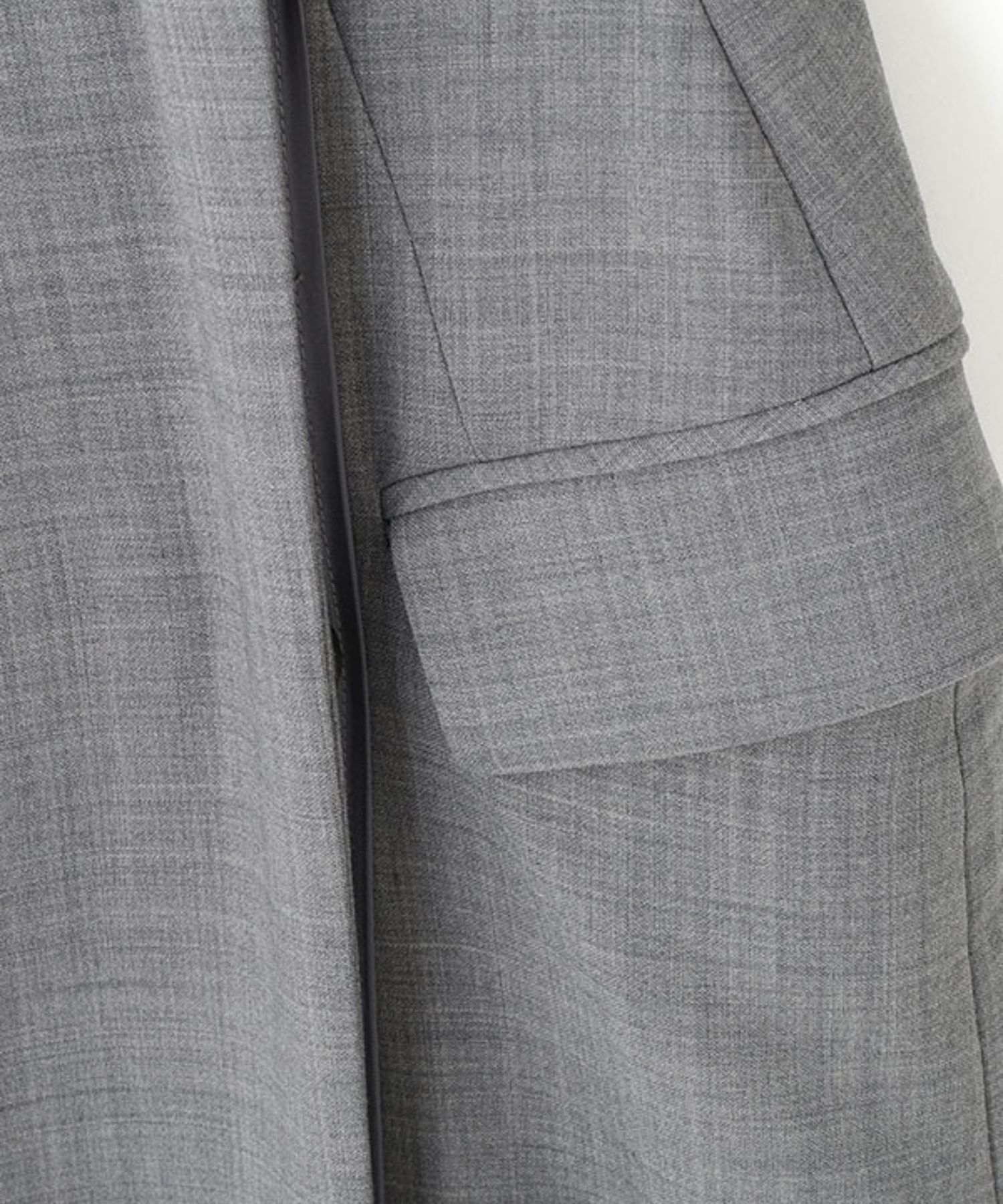 SANTEカシュクールドレス (GREY) ポリエステル / 裏地有り / フラップポケット / スペアボタン付き / 1226130104