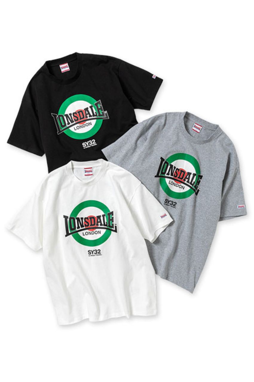 ロンズデール（LONSDALE）コラボレーションTシャツ （グレー）コットン100％