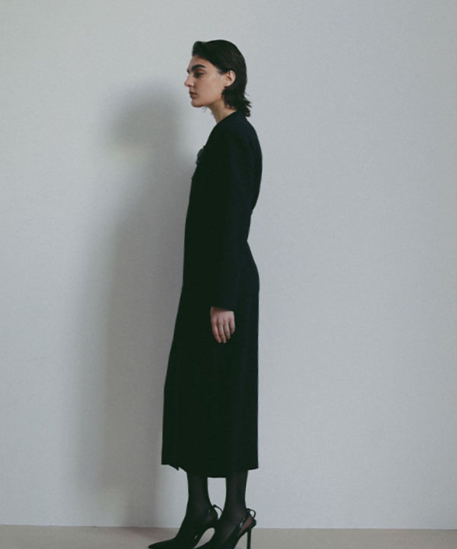 SANTEカシュクールドレス (NAVY) ポリエステル / 裏地有り / フラップポケット / スペアボタン付き / 1226130104