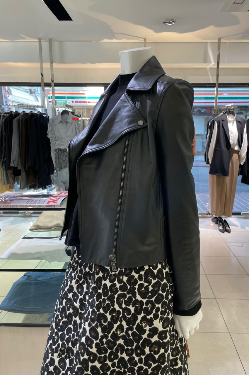 セオリー Luxe Leather Moto JKT ダークベージュ P 銀座 bharatbasket.com