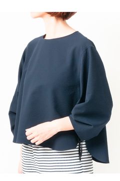 Gather sleeve blouse (ネイビーブルー) / ポリエステル /  吸水速乾  / セットアップ / FS242-52014