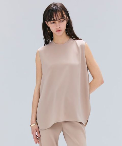 ベイジBEIGE. ノースリーブベスト BEIGE，｜ベイジ，のベスト・ジレ（ジャケット）通販｜ELLE SHOP