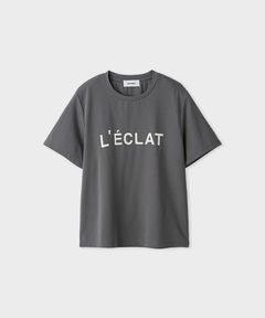 L'ÉCLATコンパクトロゴT( チャコールグレー)綿 / ウォッシャブル / 手洗い可 / MWCT262071