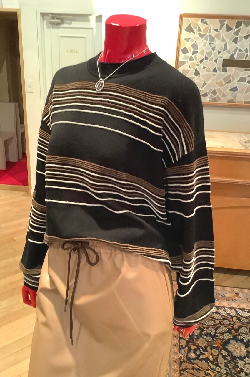 セットアップ対応商品】ニット BERING OTTO STRIPE PO(504563898) | セオリー(Theory) - d fashion