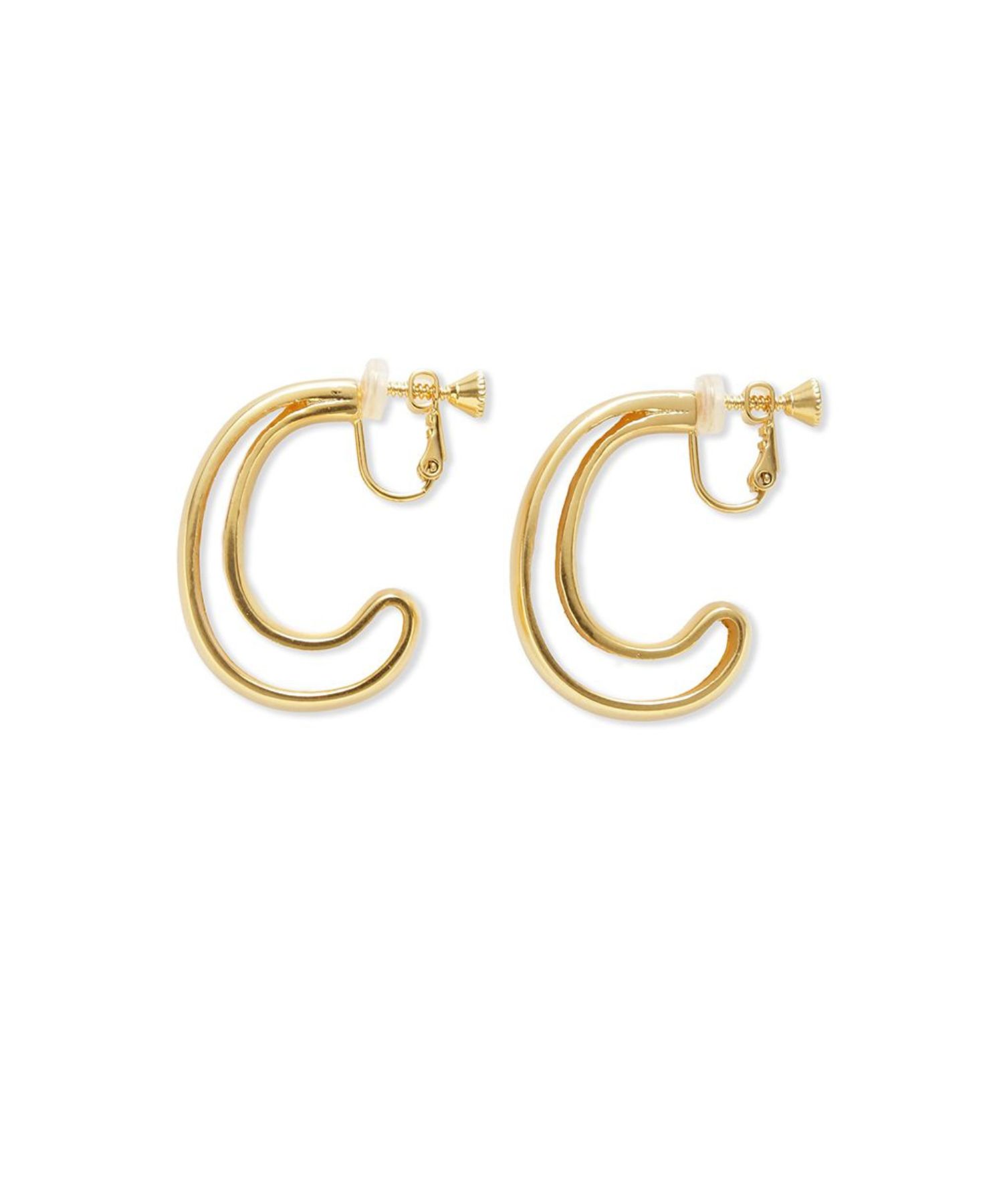 メタルドロップフープイヤリング(GLDええ) 亜鉛合金 /ドロップ型 / 軽量 / 09WGA261562