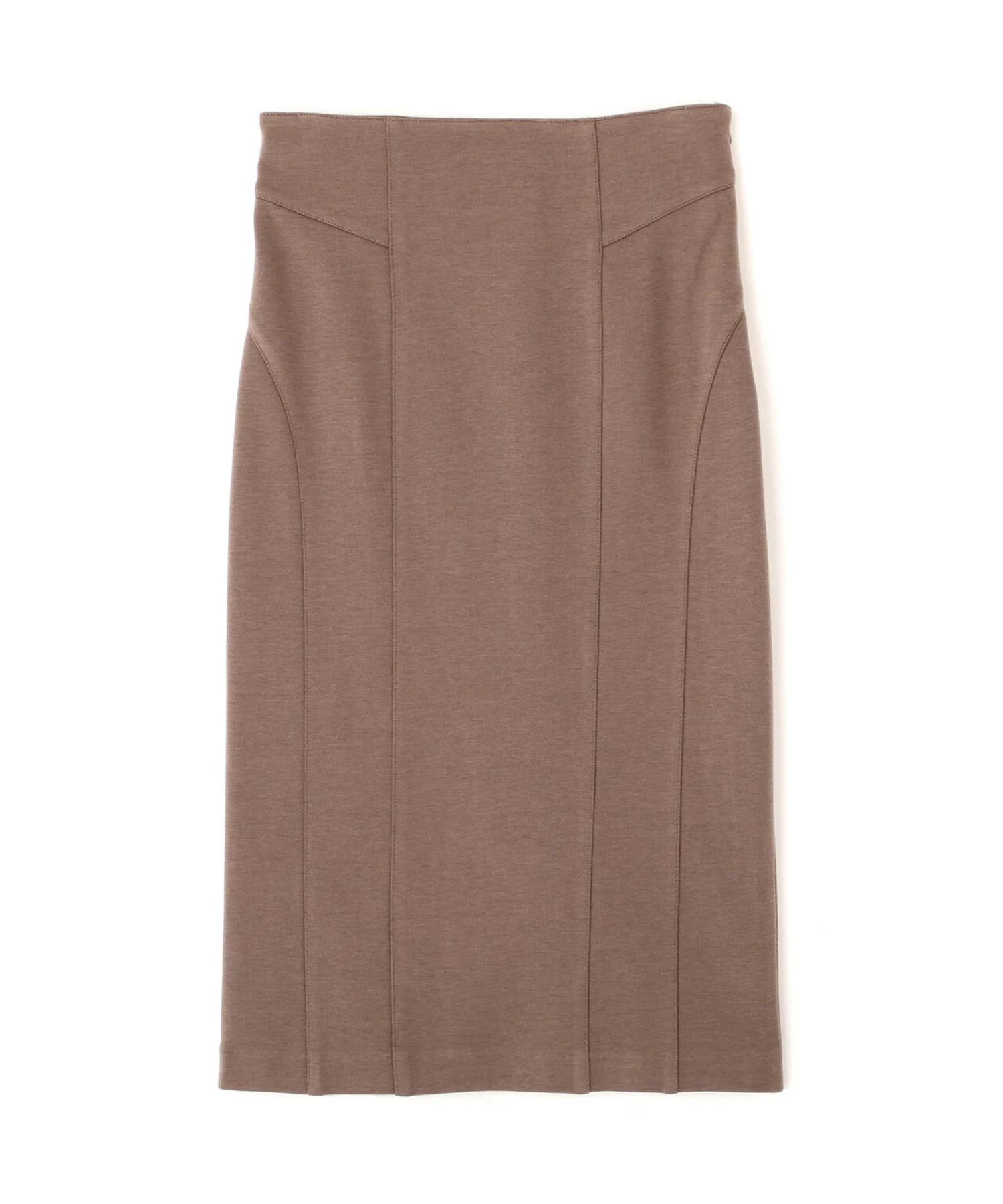 ウールスムースカッティングタイトスカート(モカ)アクリル / ストレッチあり / 裏地付き / 左ファスナー / 膝がすっぽり隠れる丈 / 0315220116