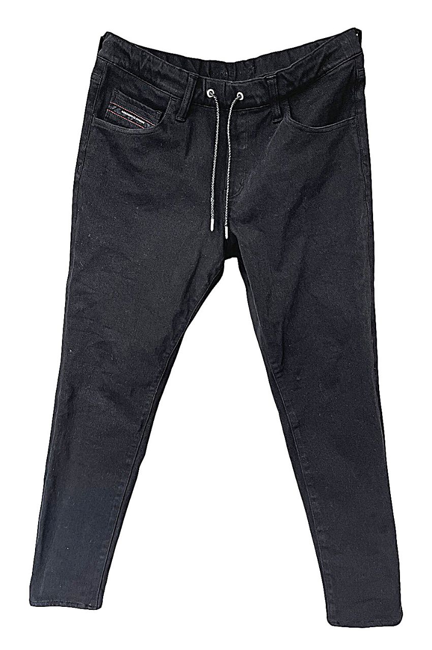 RC20 MICK DENIM JERSEY BLACK / デニムジャージテーパードパンツ