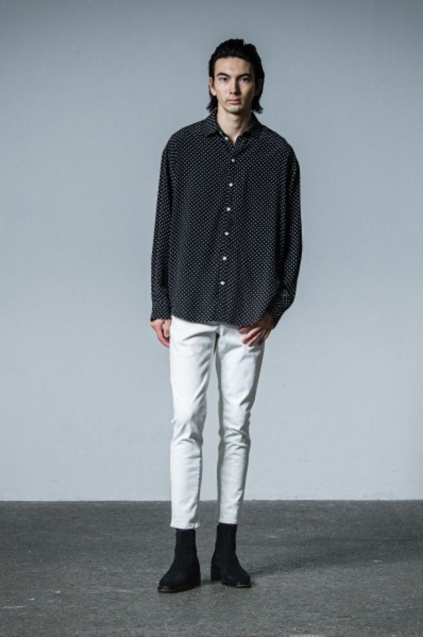 jack shirts (DOT) レーヨン / 薄手 / センターボックスプリーツ/ RC33-SH-001-3