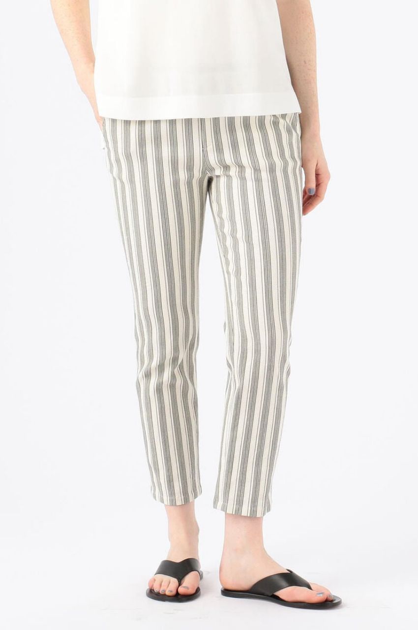 TOMORROWLAND COTTON LINEN STRETCH SLIM PANTS / コットンリネンストレッチ スリムパンツ