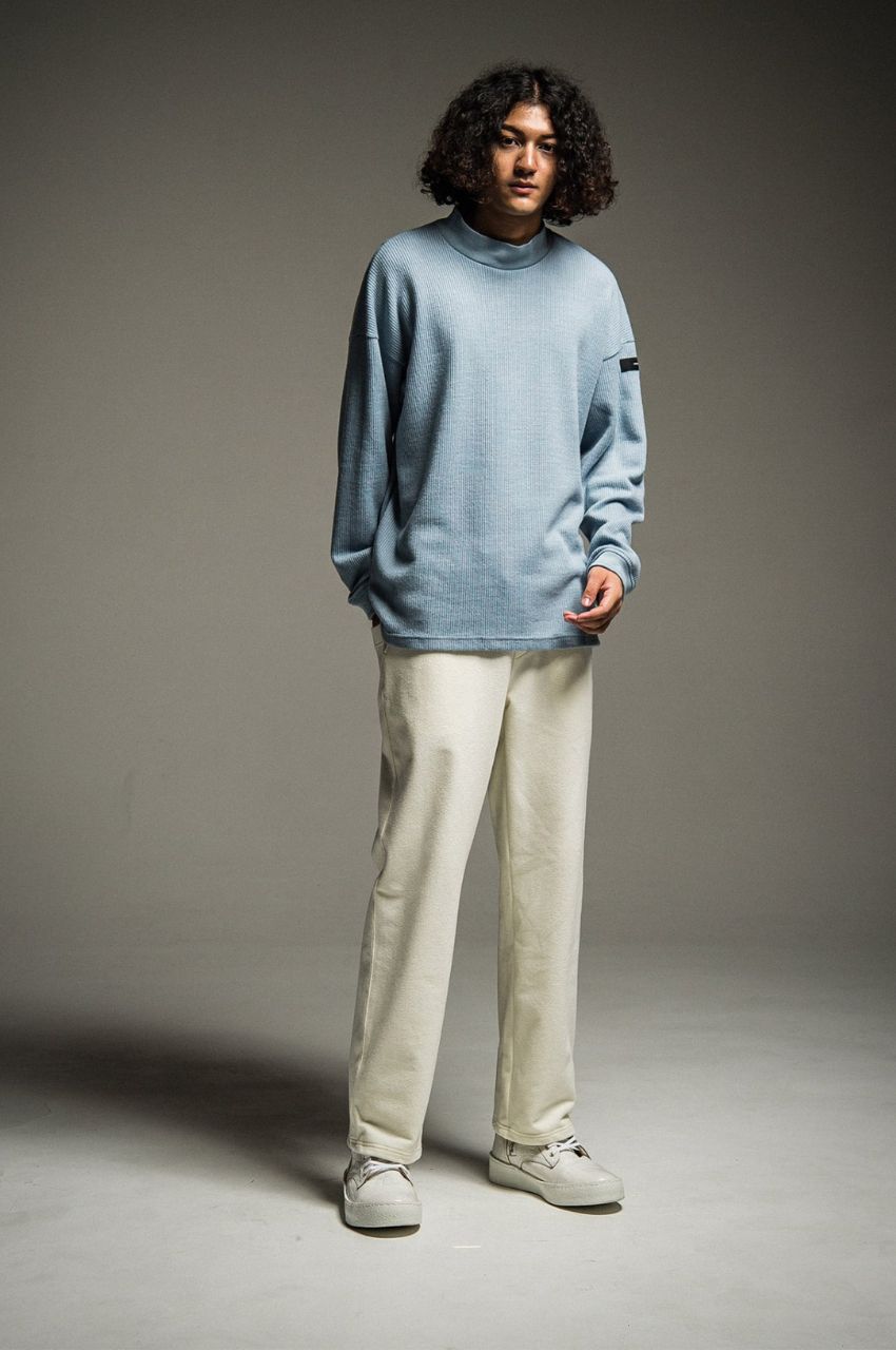 MOCKNECK OVER KNIT / モックネックドロップショルダーニット