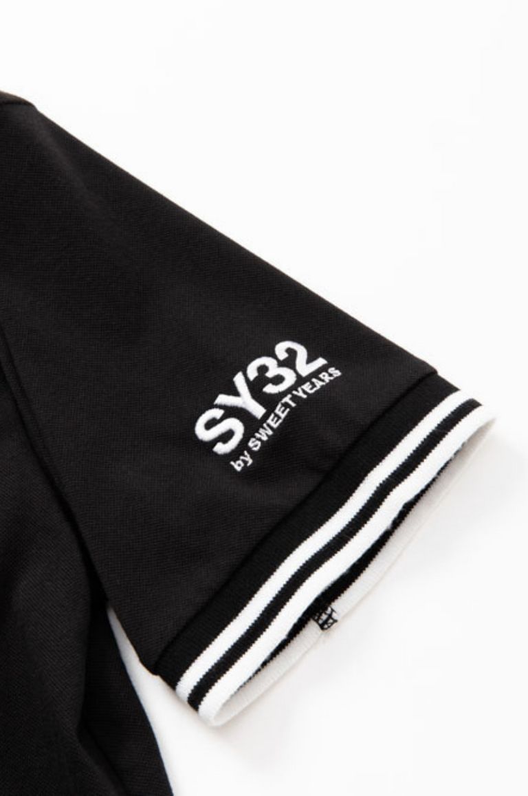 SY32 by SWEET YEARS - FUNCTION ZIP POLO / ジップポロ | LA FEMME