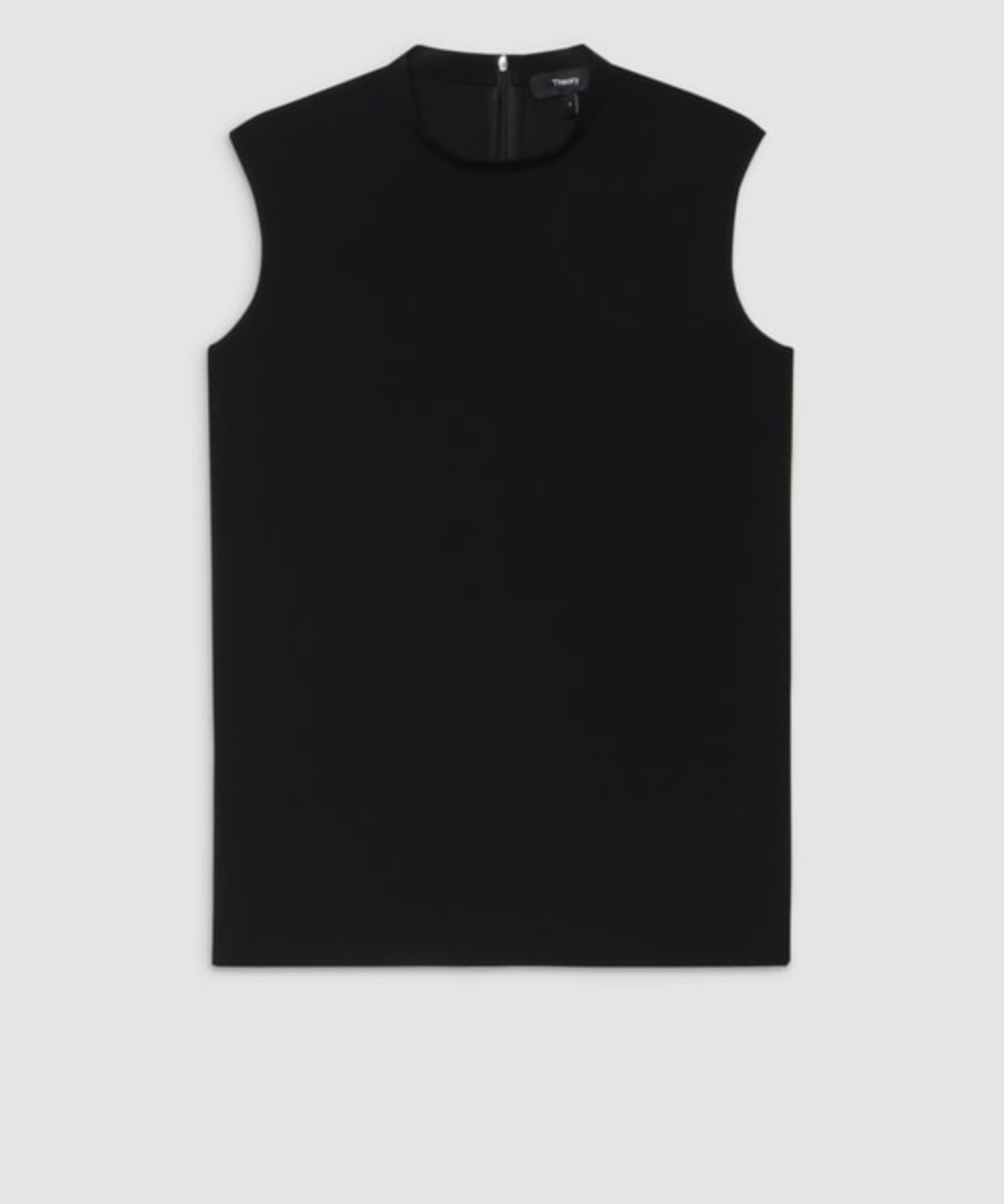 Satin Crepe Stand Collar Top(ブラック) / トリアセテート / ウォッシャブル / 01-5208206