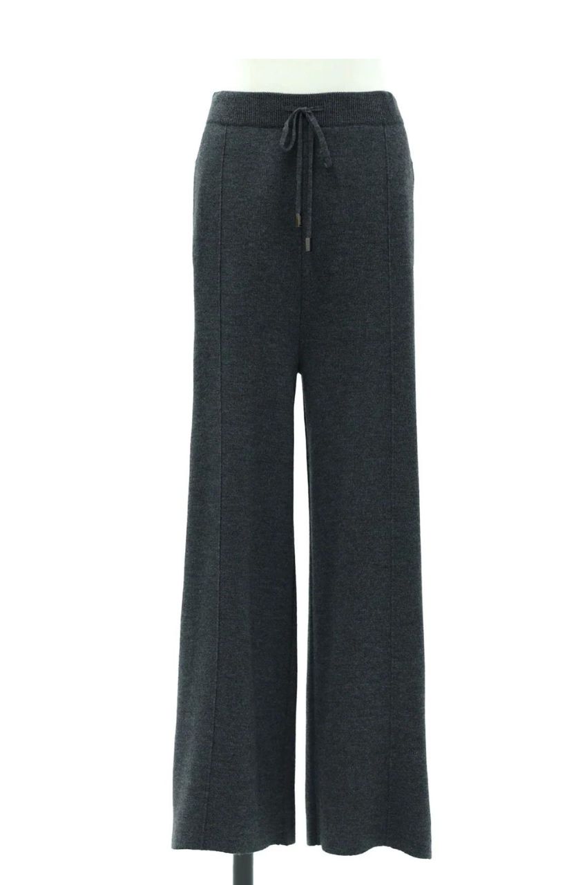 Rws wool pants (C.GREY) ウール  / スムース編み/静電気防止加工 / 手洗い可 / センタープレス風 / CT24333