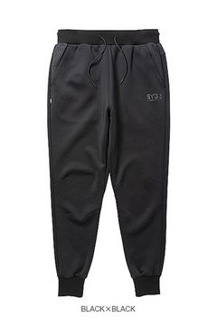 SY32 by SWEET YEARS - DOUBLE KNIT EMBOSS LOGO LONG PANTS ...