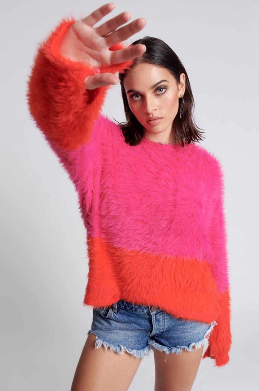 LOST SIGNAL COLOUR BLOCK SWEATER / ブロックセーター
